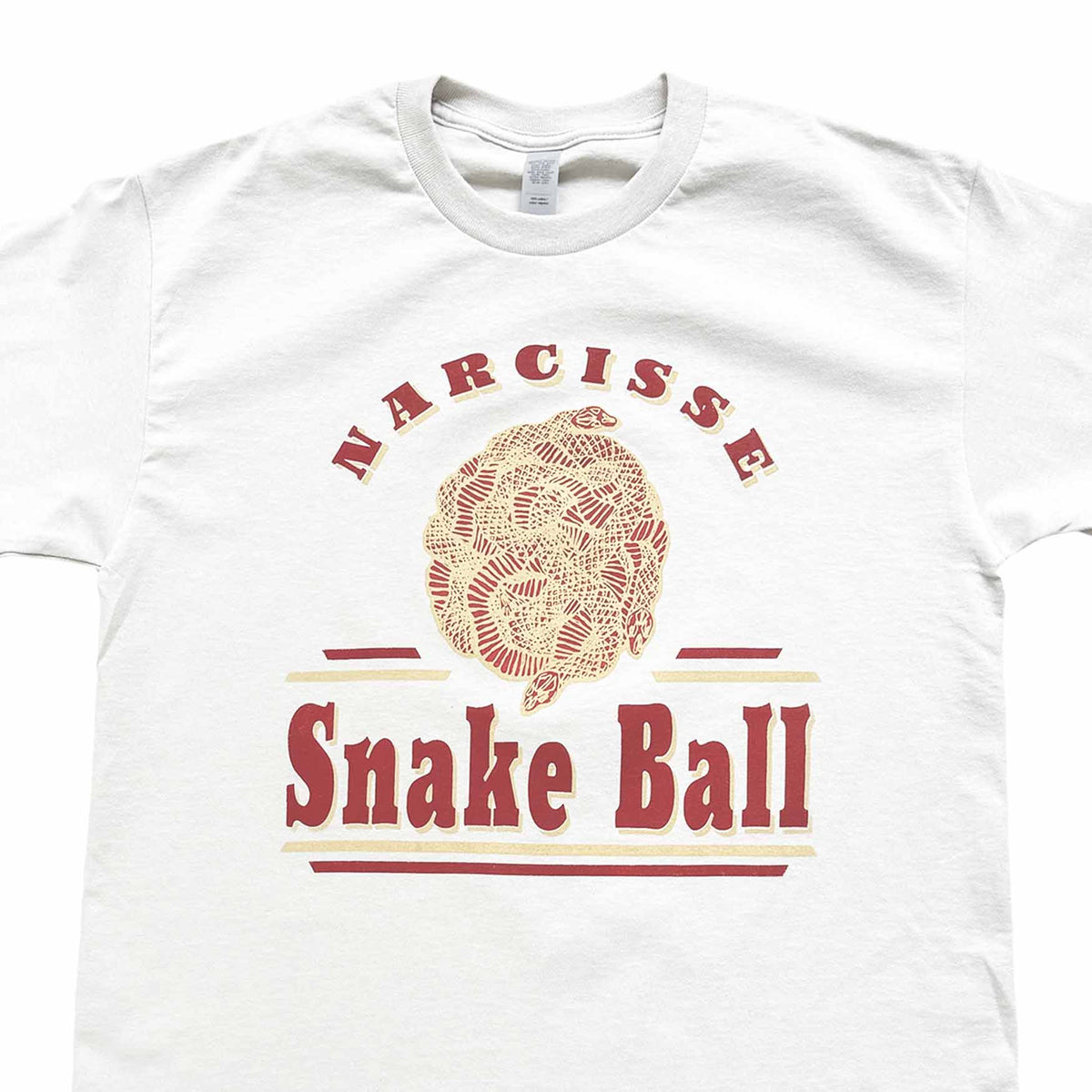 【oan】Rette Snake Vintage Washing Short Sleeve T-Shirt NarcisseTee_CroppedFront_1200x